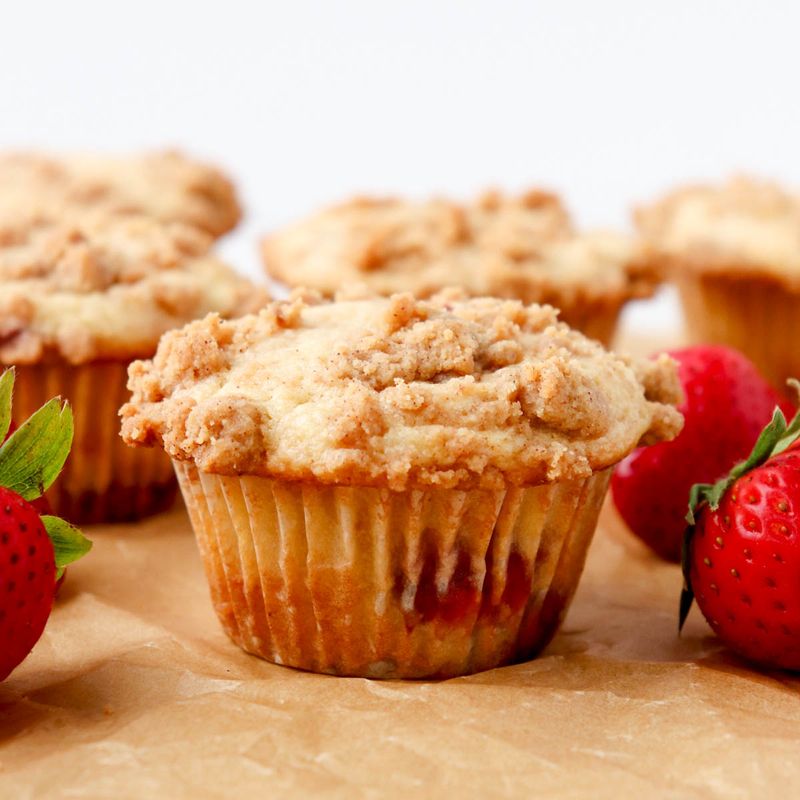 Strawberry-Rhubarb Muffins