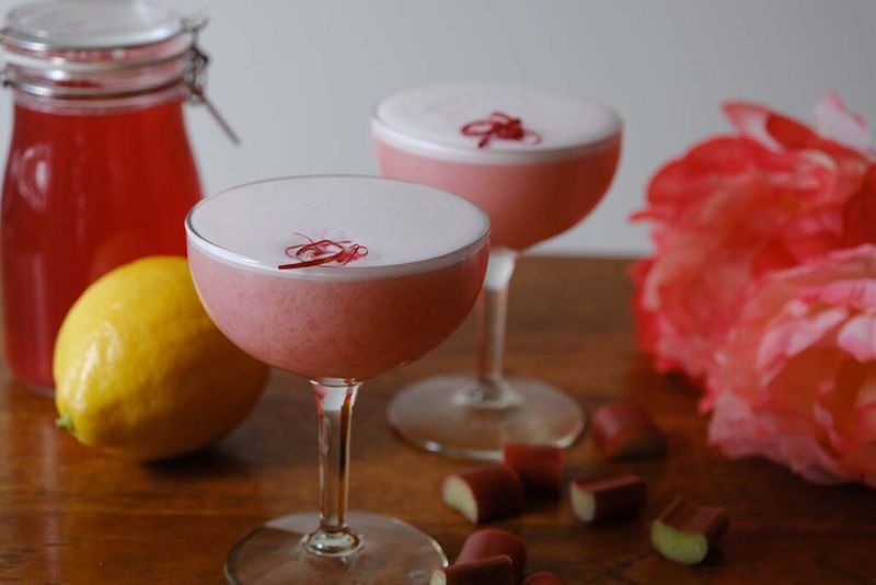 Rhubarb-Rosemary Cocktail