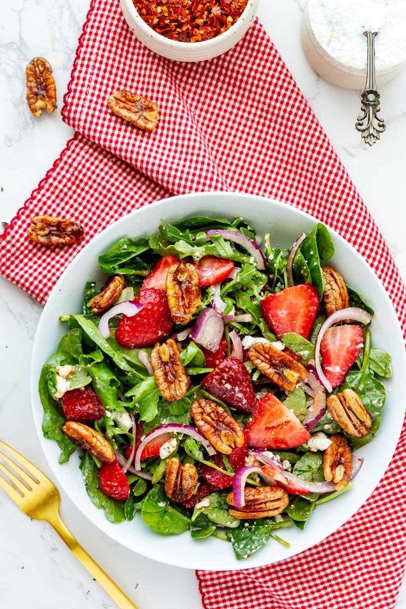 Strawberry Goat Cheese Salad