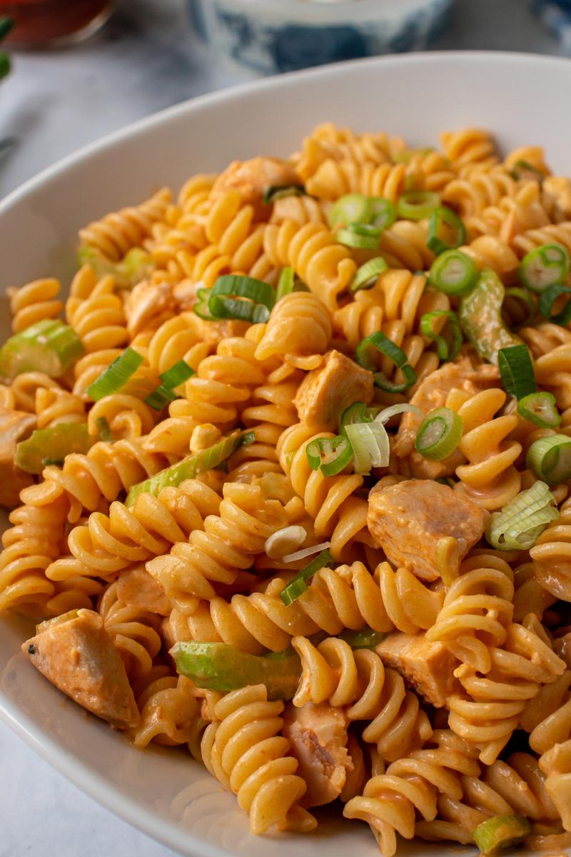 Spicy Buffalo Chicken Pasta Salad