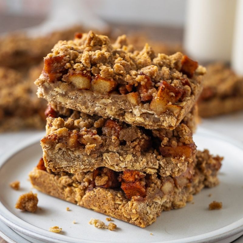 Buttery Apple Crumble Bars