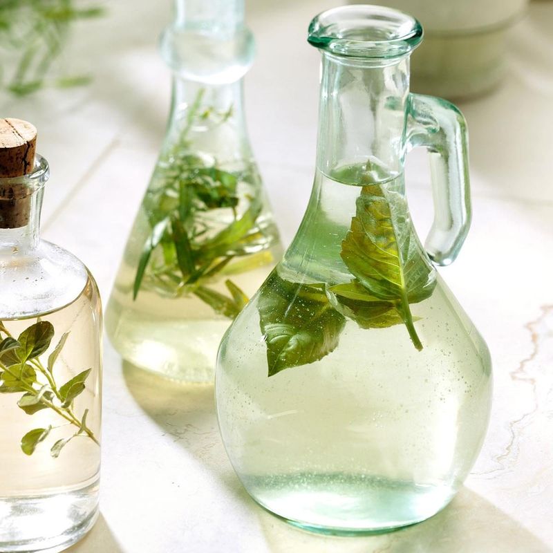 Create Basil-Infused Vinegar