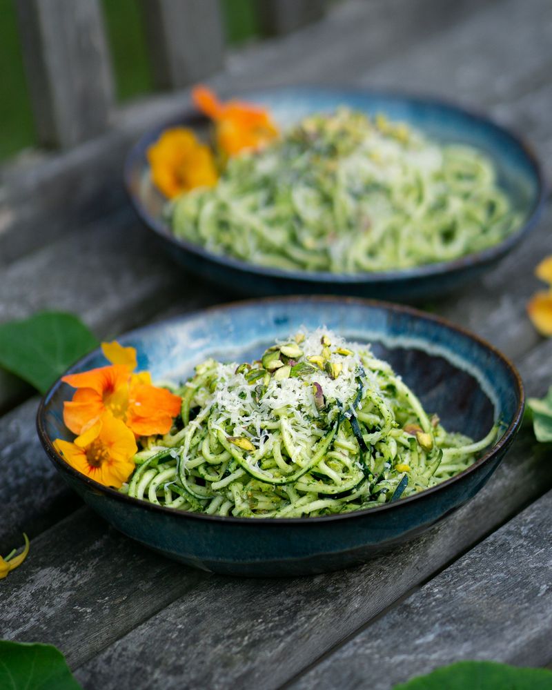 Nasturtium Pesto Pasta