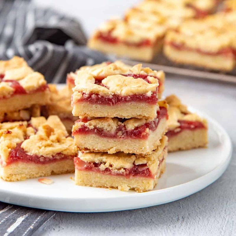 Rhubarb Jam Bars