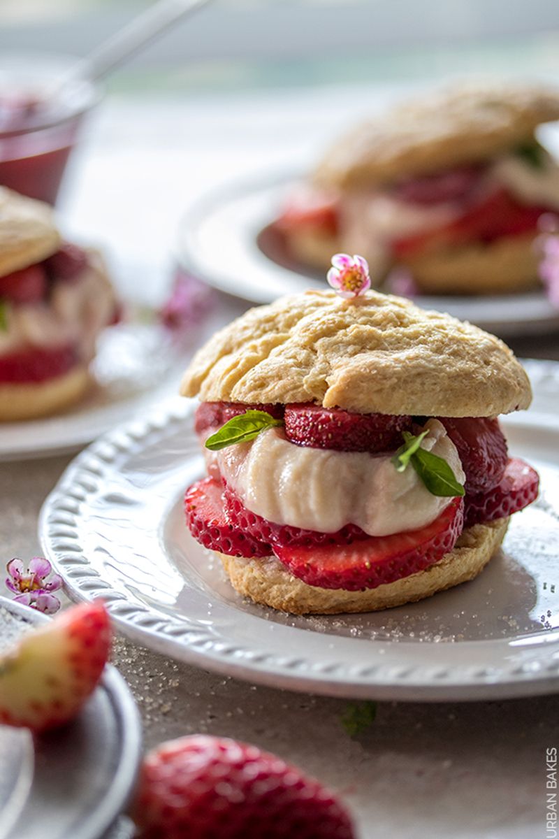 Strawberry Basil Shortcake