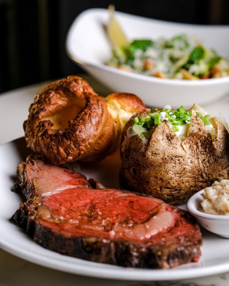 Prime Rib With Yorkshire Pudding