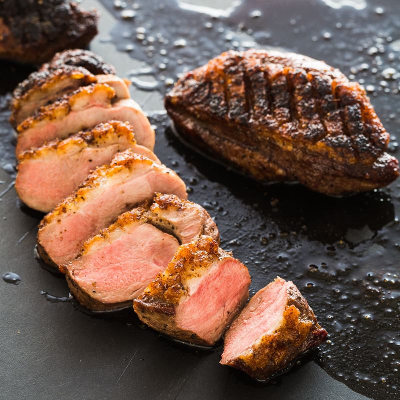 Blueberry Balsamic Glazed Duck Salad
