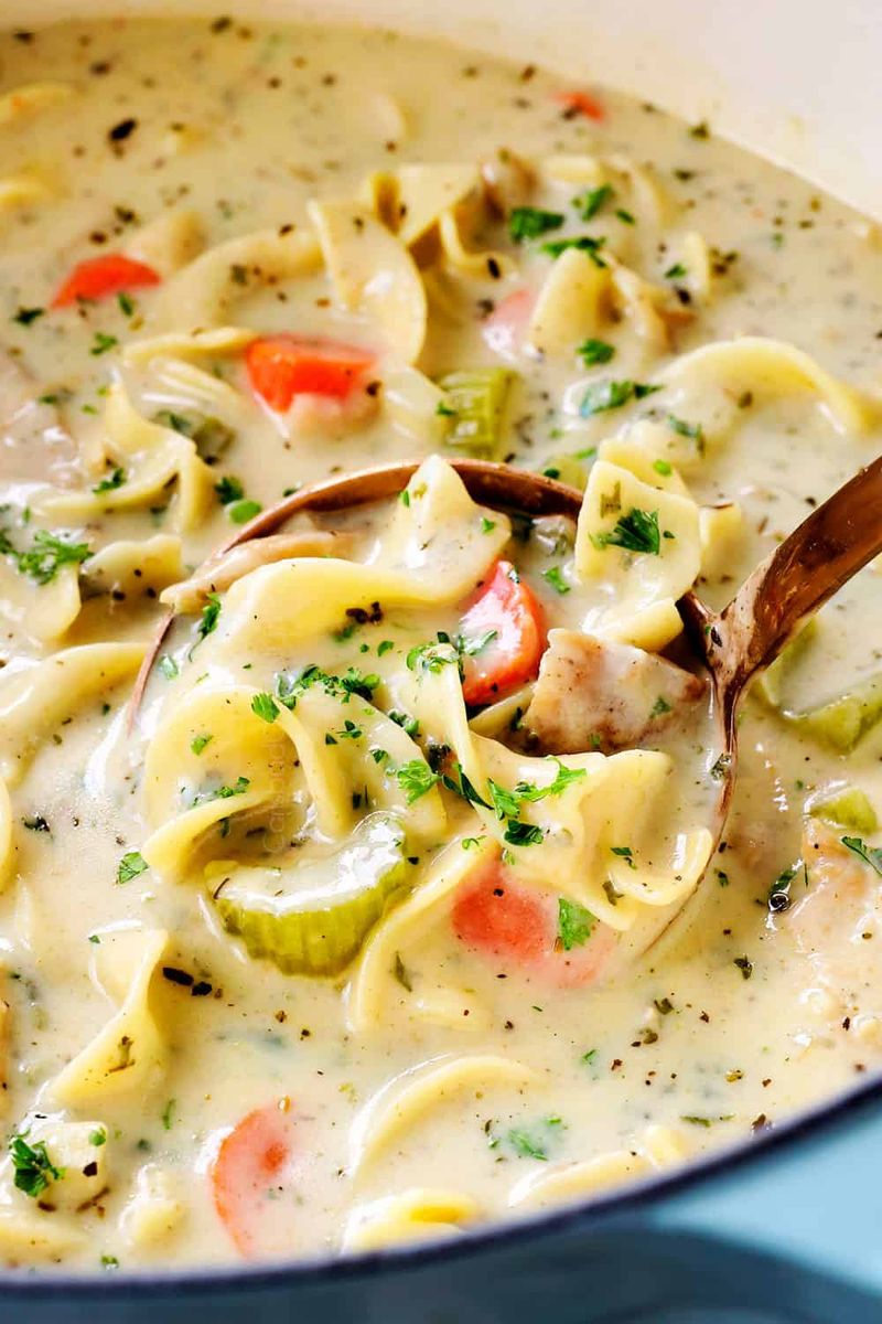 Chicken Noodle Soup & Caesar Salad Combo