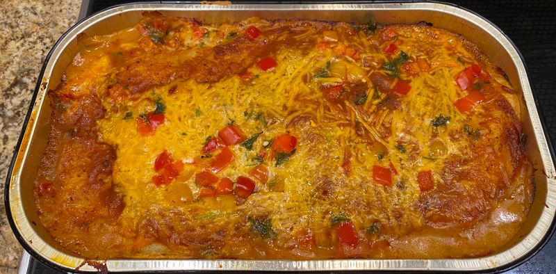 Enchilada Bake With Rotisserie Chicken