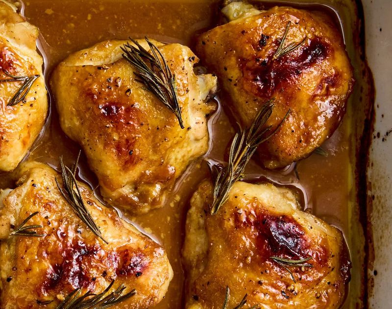 Maple Dijon Chicken Thighs