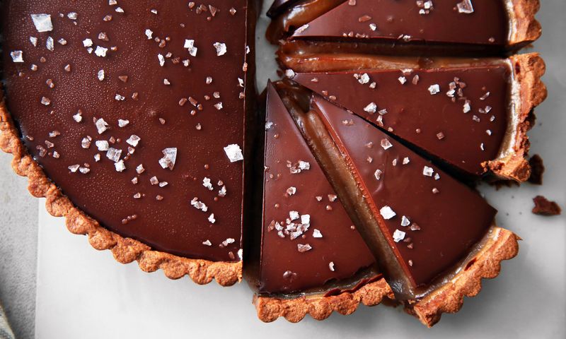 Chocolate Salted Caramel Tart