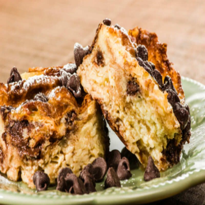 Triple Chocolate Scotch Bread Pudding
