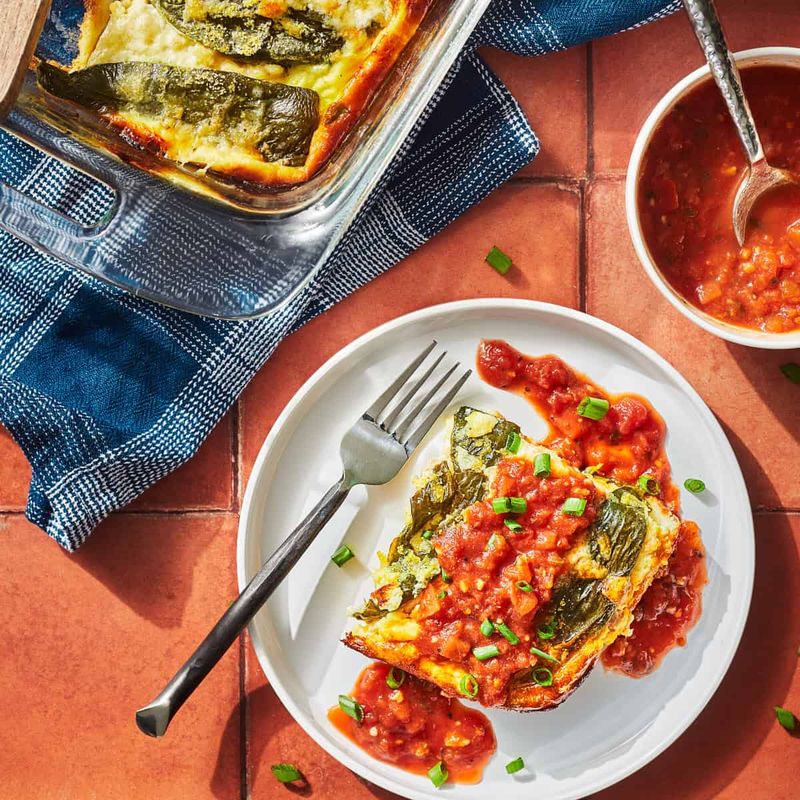 Veggie-Packed Chiles Rellenos Casserole