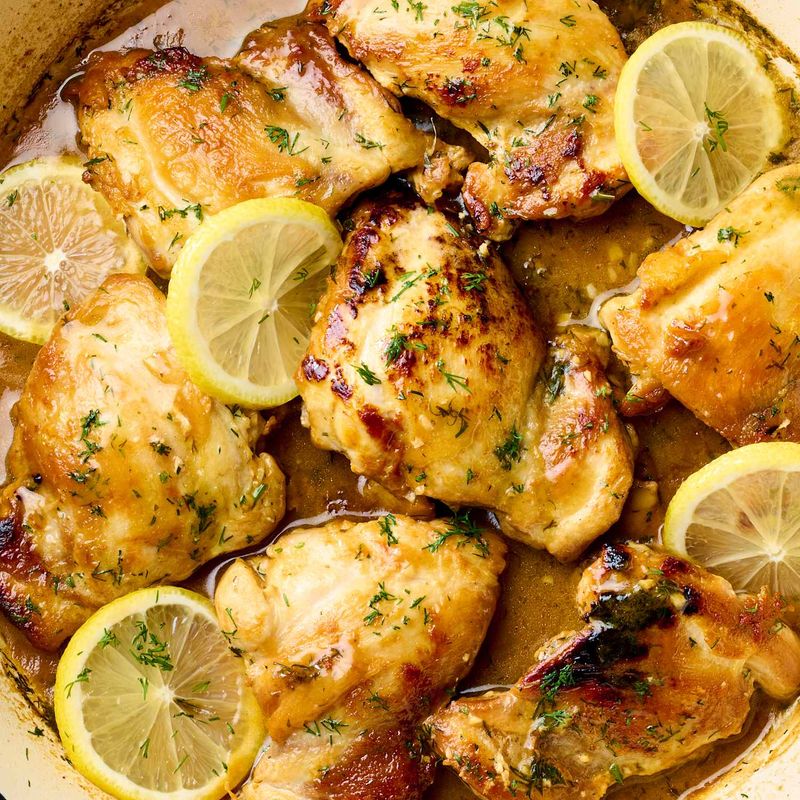 One-Pan Lemon Herb Chicken Thighs