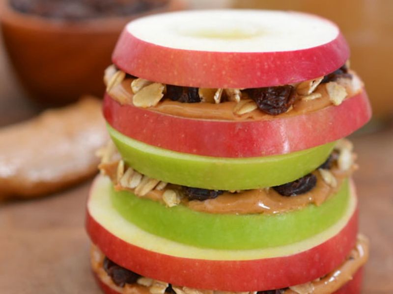 10-Second Apple Breakfast Sandwiches