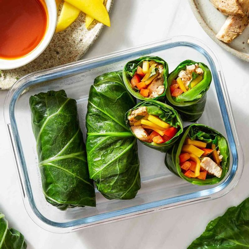 Mango Chicken Collard Wraps