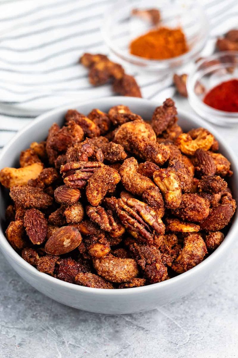Sweet & Spicy Roasted Nuts