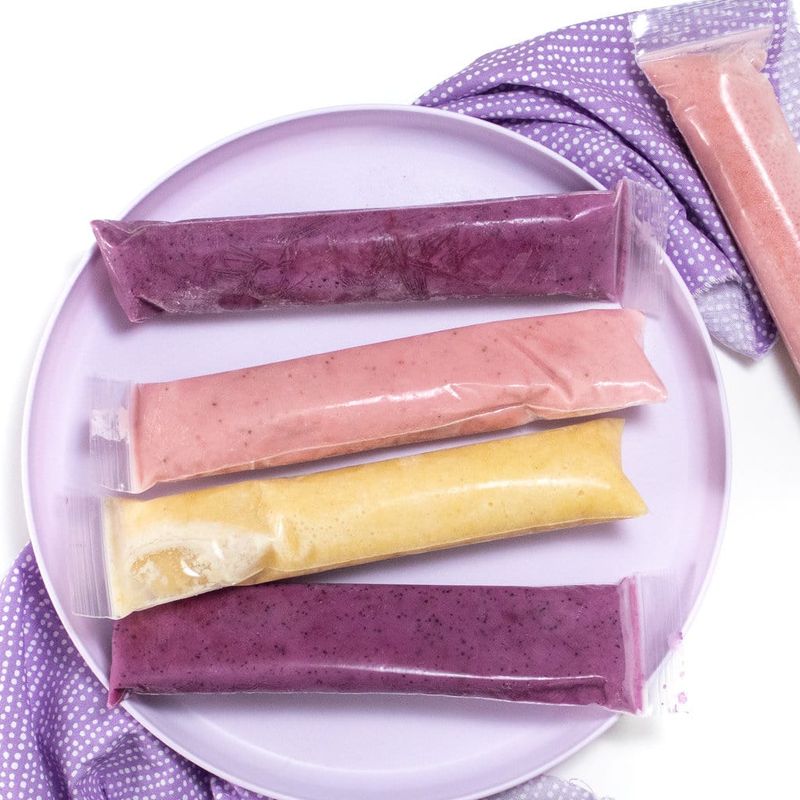 Freeze Yogurt Tubes Overnight