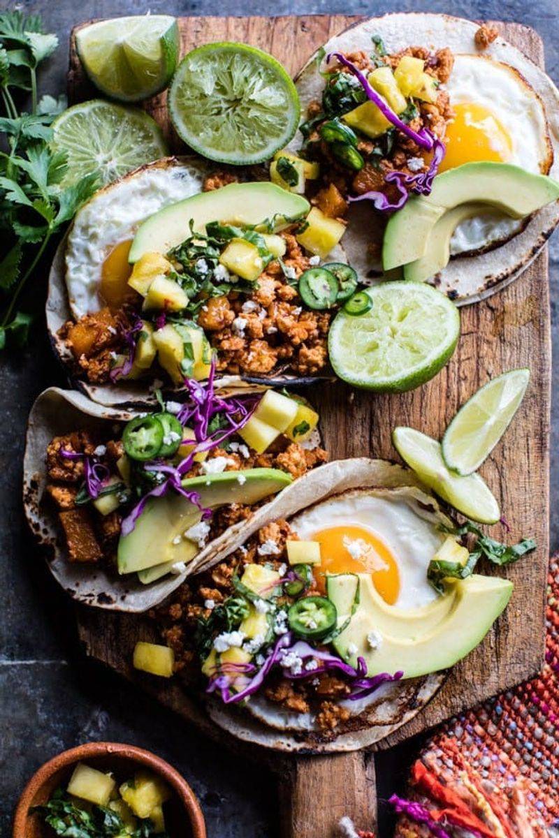 Breakfast Tacos Al Pastor
