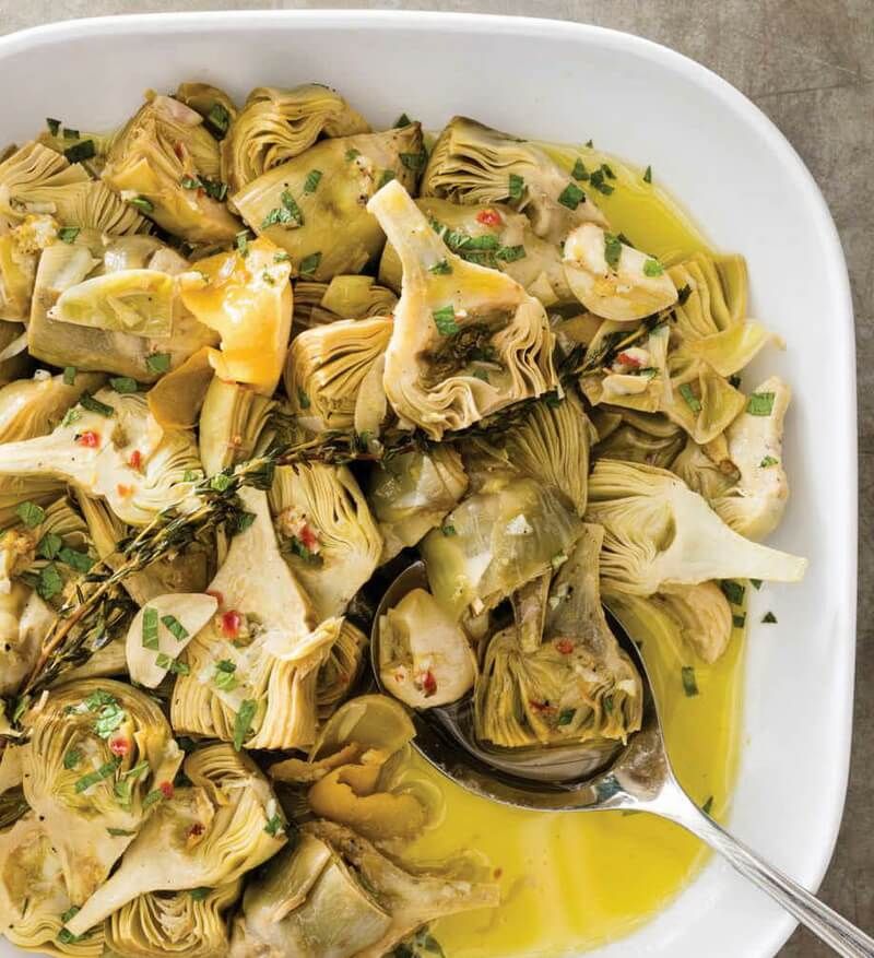 Marinated Artichokes With Fresh Mint