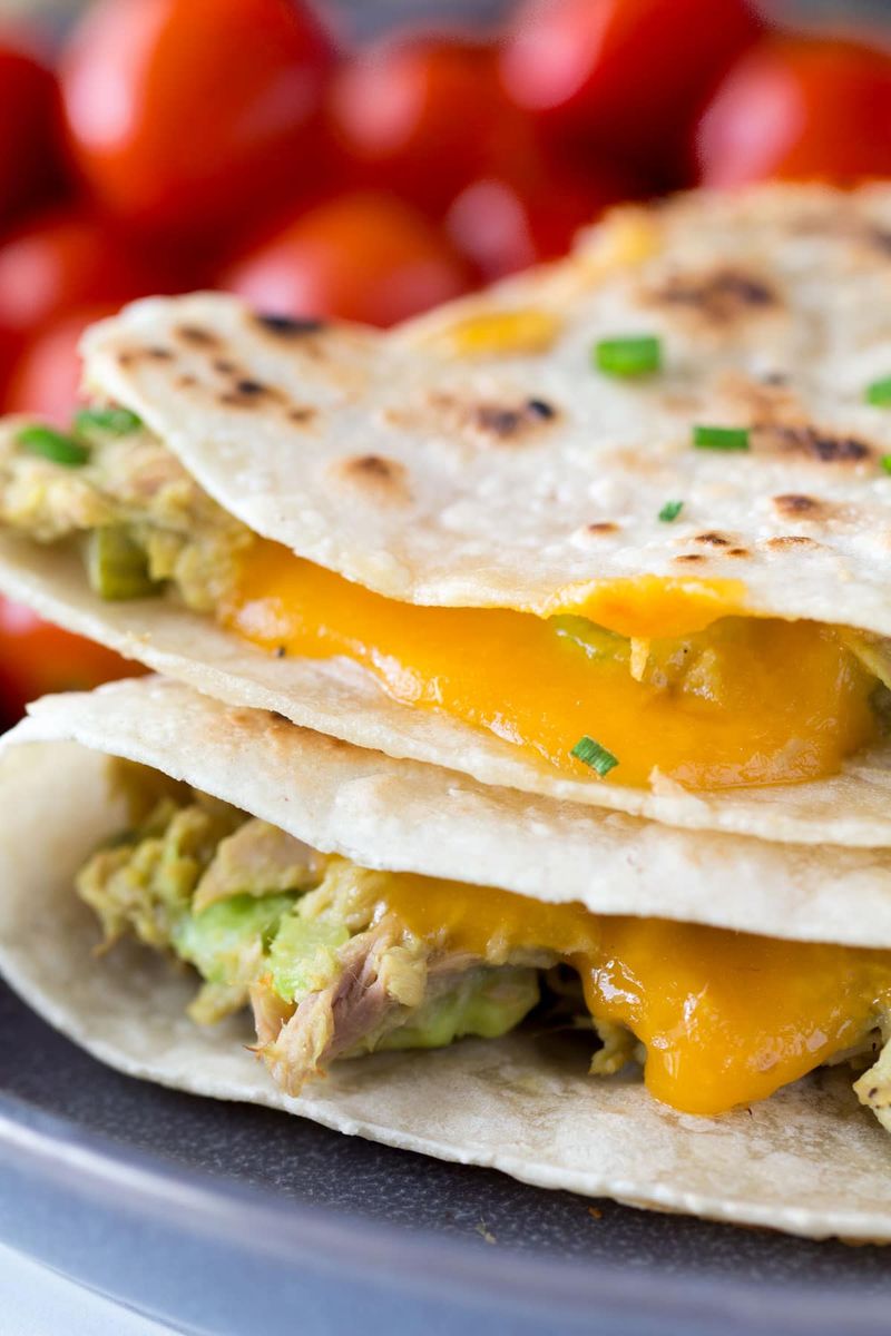 Tuna Melt Quesadillas