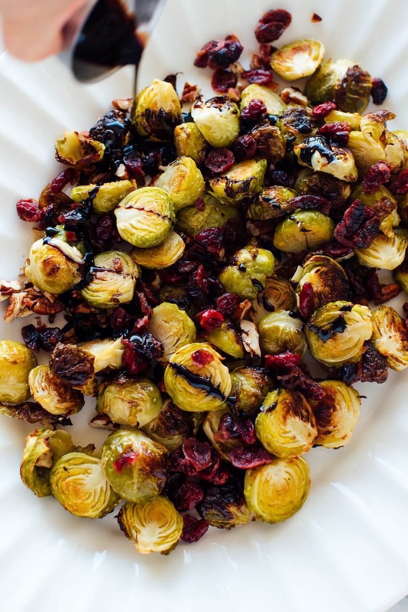 Roasted Brussels Sprouts With Balsamic Glaze