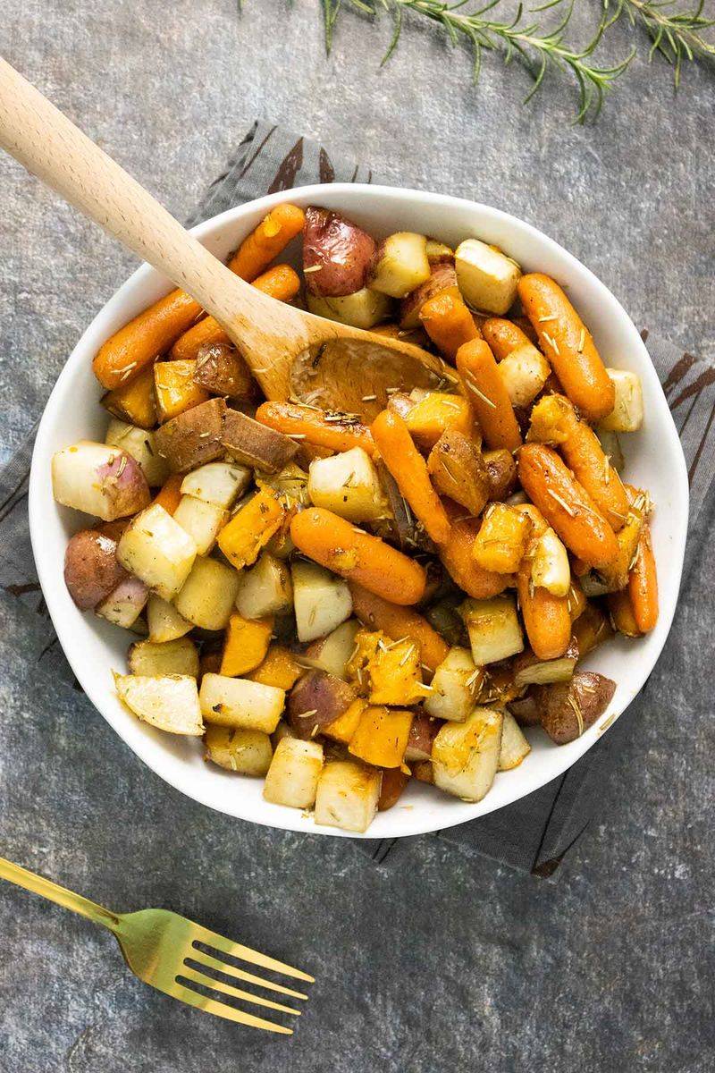 Maple-Roasted Root Vegetables