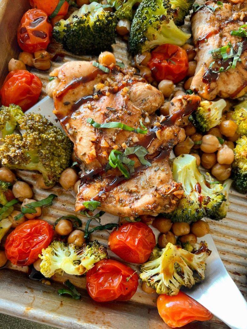 One-Pan Balsamic Chicken And Veggies