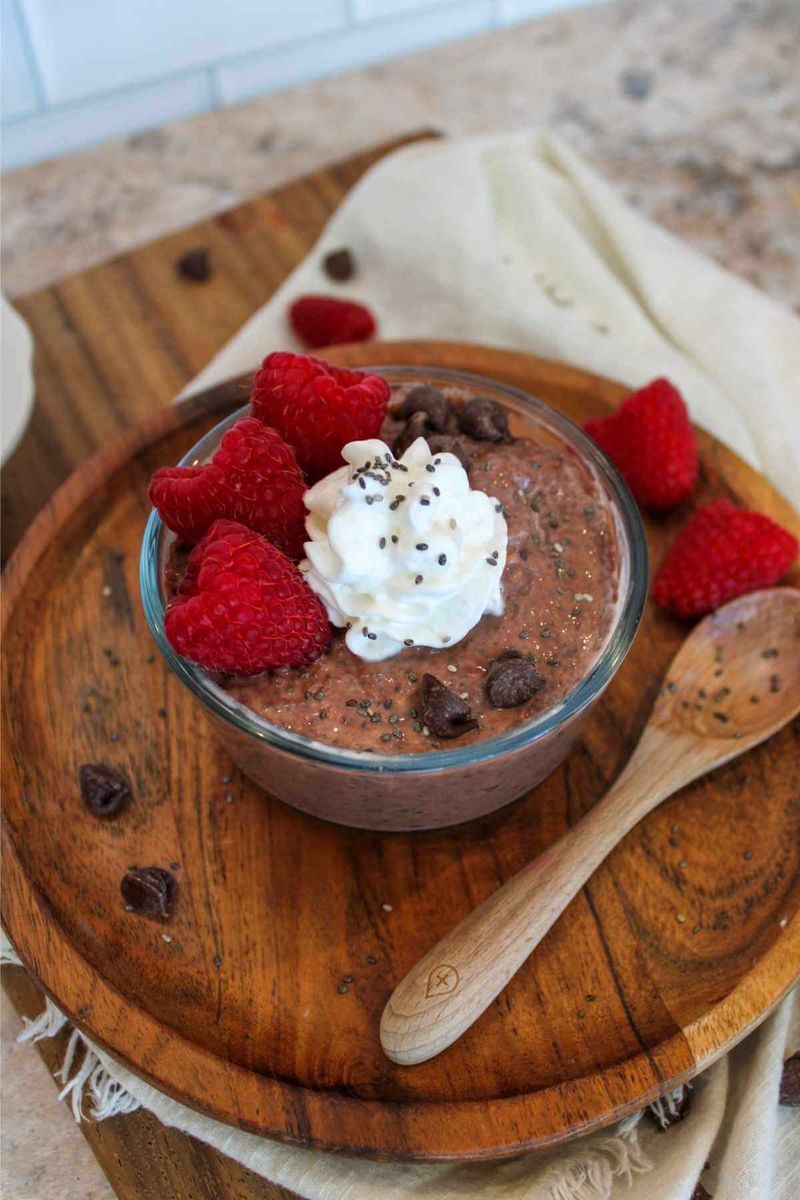 Chocolate Protein Chia Pudding
