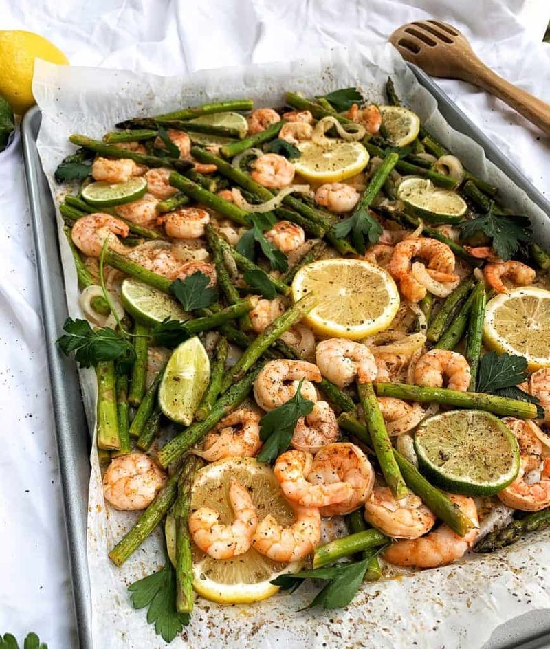 Lemon Herb Sheet Pan Shrimp