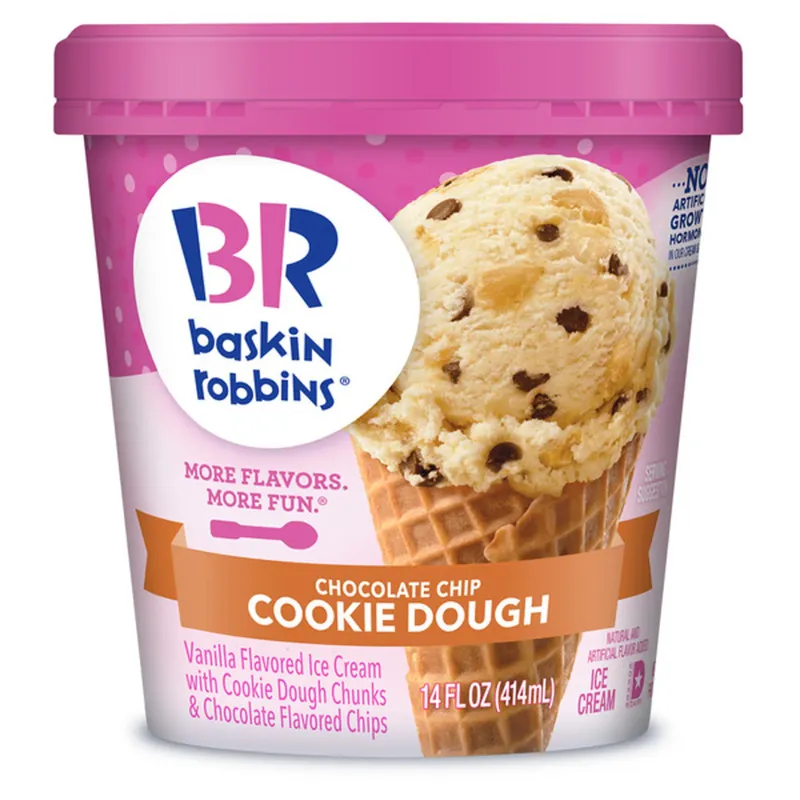 Baskin-Robbins Cookie Dough Ice Cream (Grocery Pint)