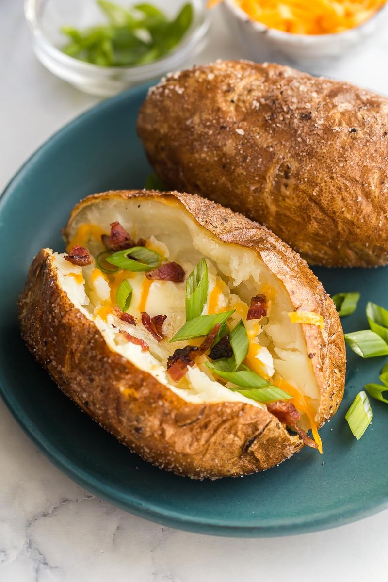 Baked Potato With Crispy Skin