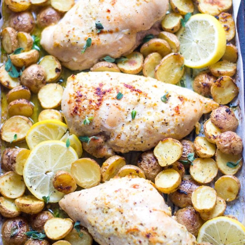 Greek Lemon Chicken With Potatoes