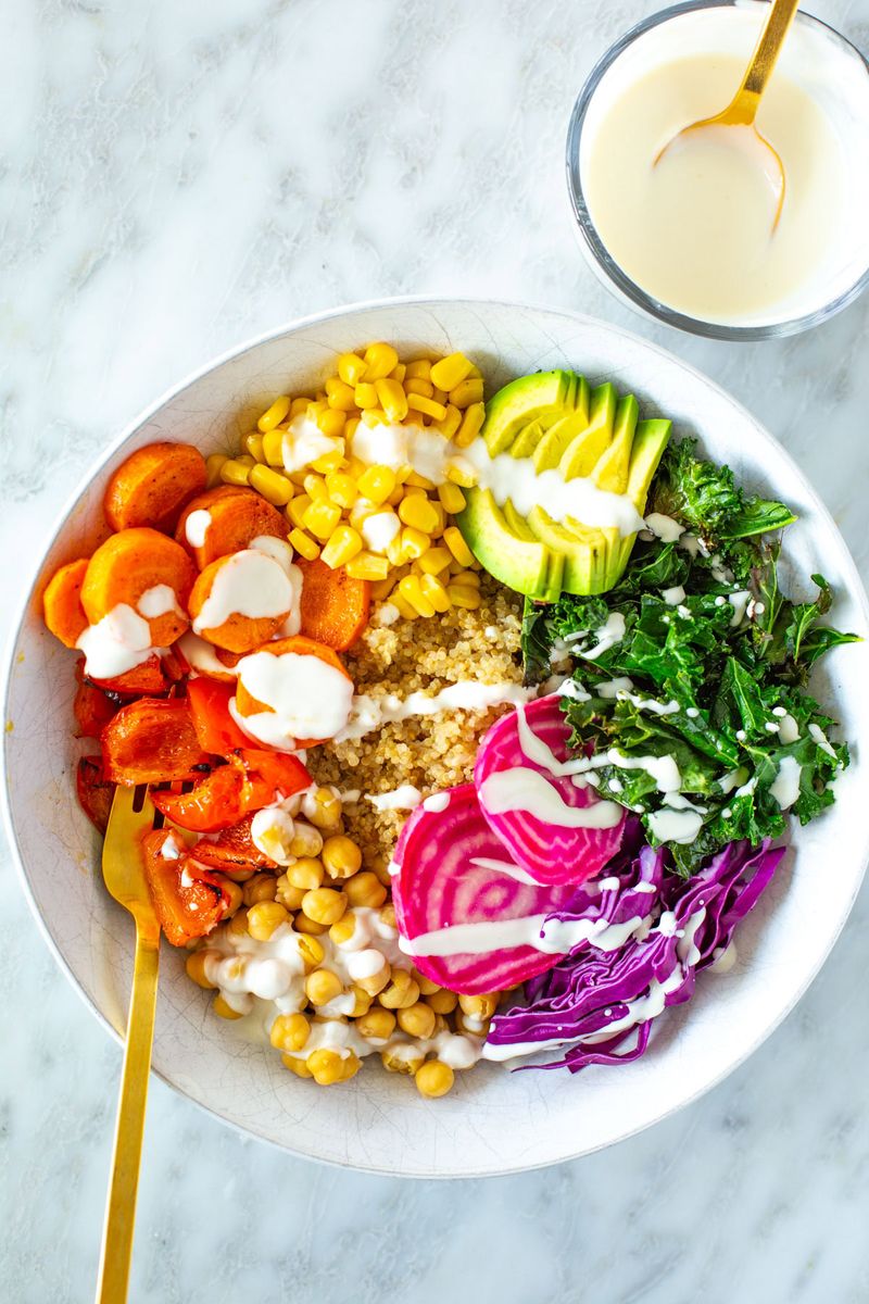 Rainbow Veggie & Quinoa Power Bowls