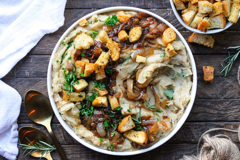 French Onion Mashed Potatoes