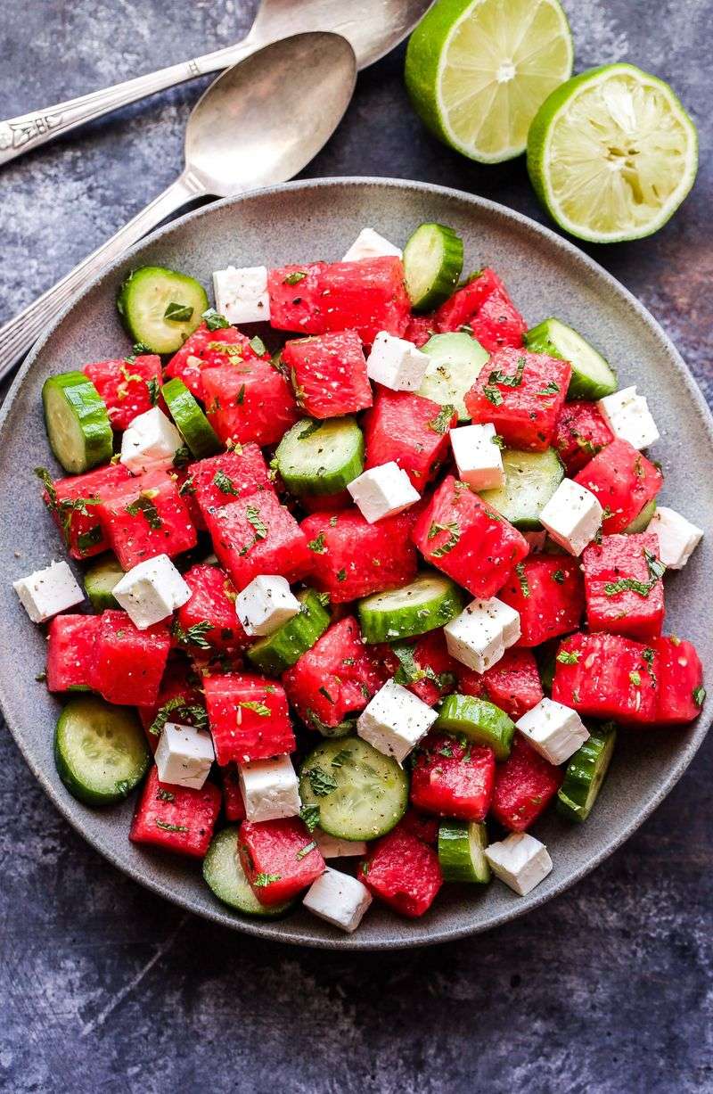 Watermelon Cucumber Mint Refresher