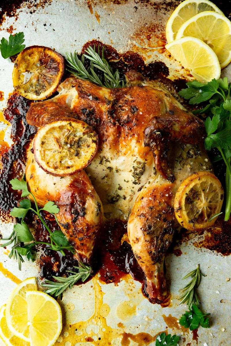 Spatchcocked Citrus Chicken