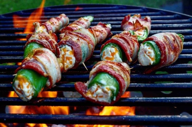 Jalapeño Poppers Stuffed With Cream Cheese And Bacon