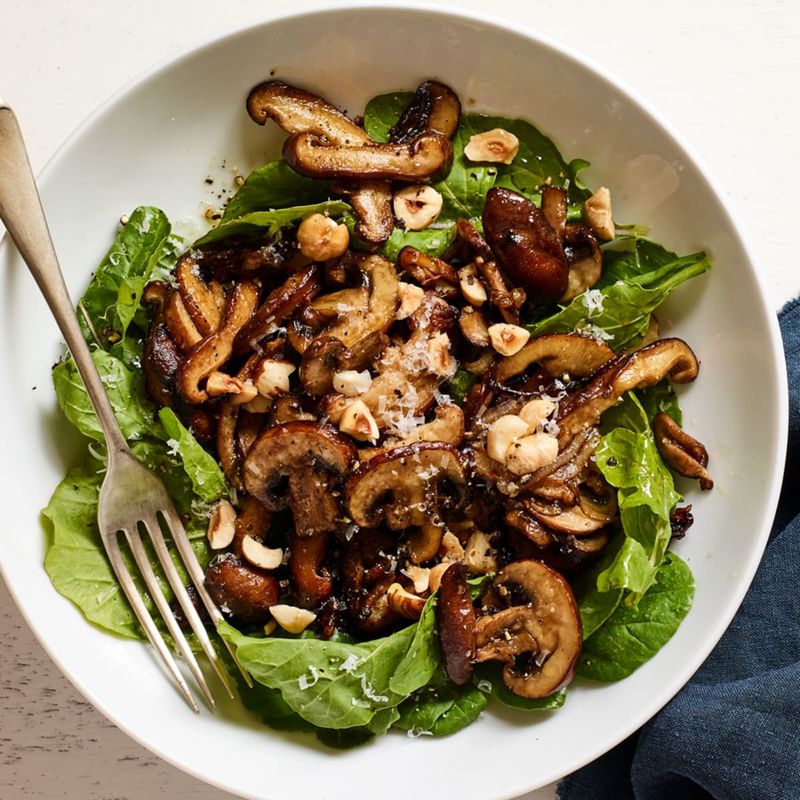 Warm Mushroom And Spinach Seduction