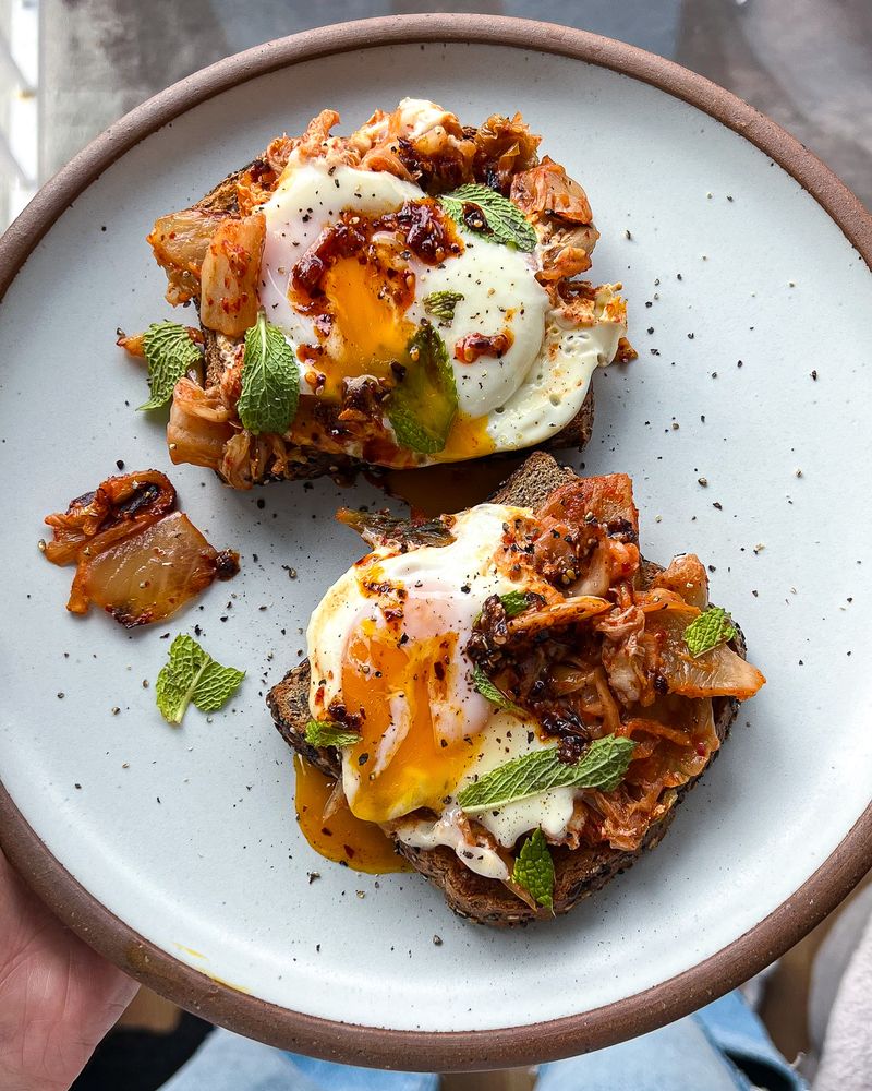 Kimchi Fried Egg Sourdough