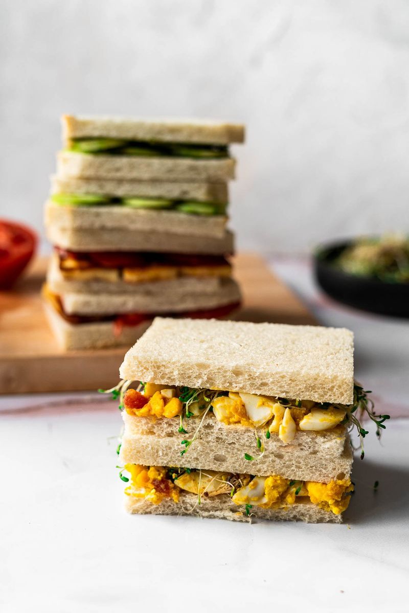 Egg Salad Squares With A Twist