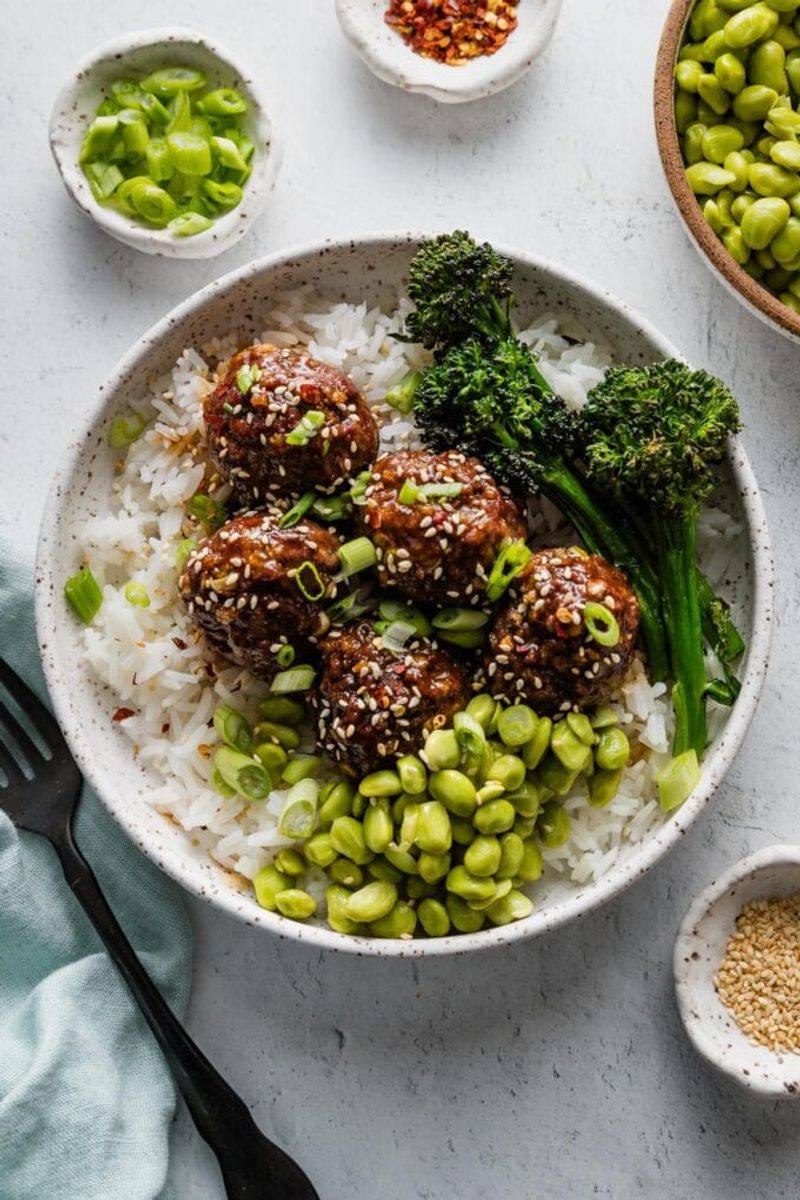 Sticky Honey Garlic Meatballs
