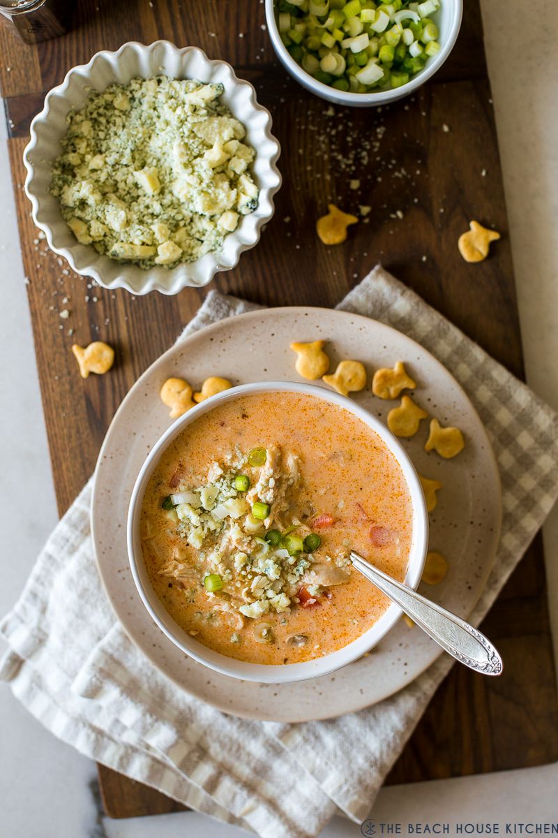 Buffalo Chicken Cheese Soup