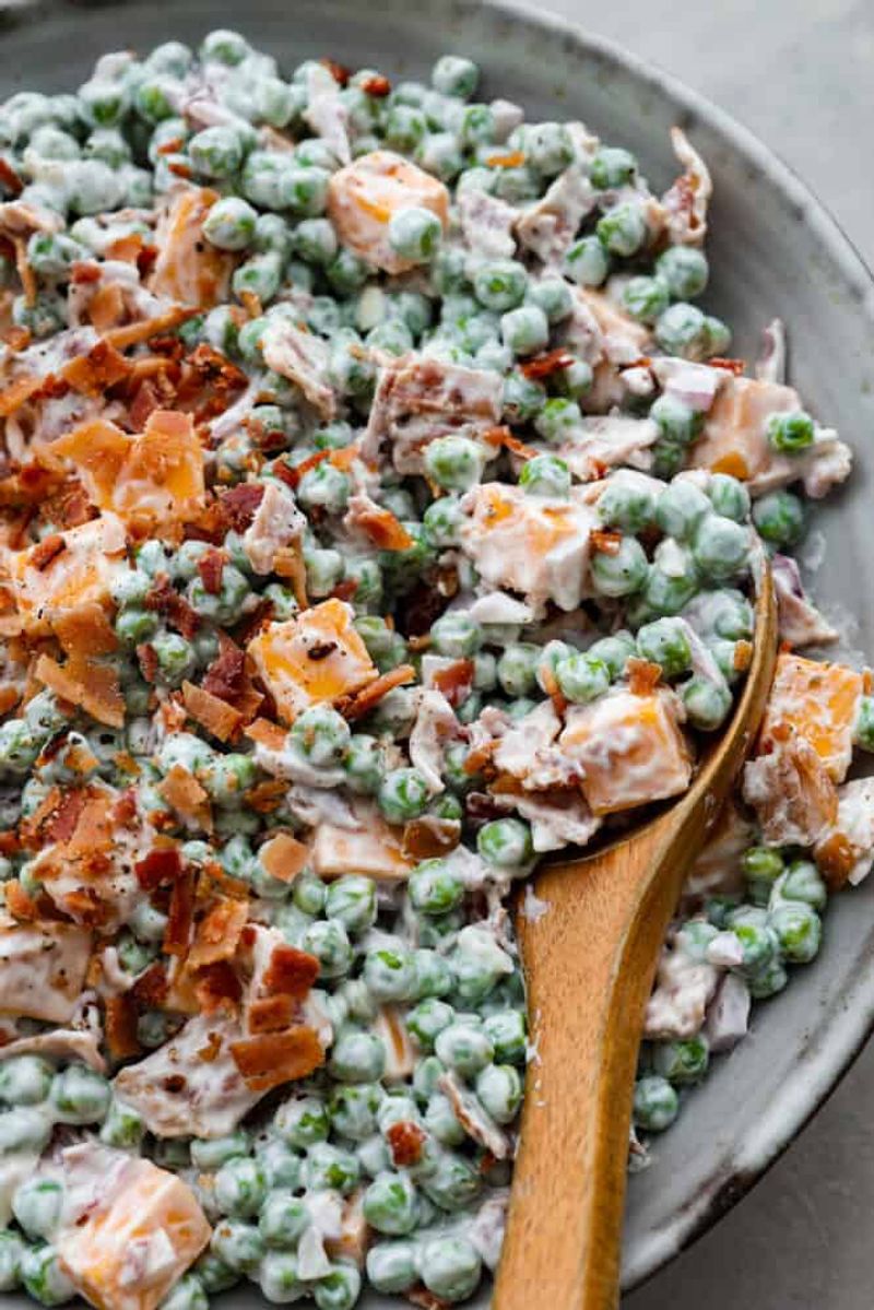 Pea Salad with Cheese