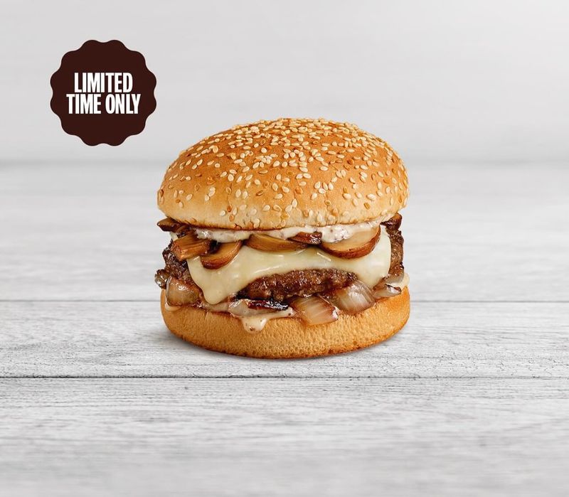 A&W's Grass-Fed Mushroom Swiss