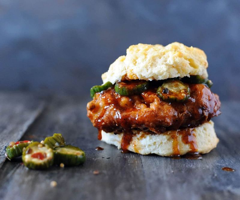 Tennessee's Nashville Hot Chicken Biscuit