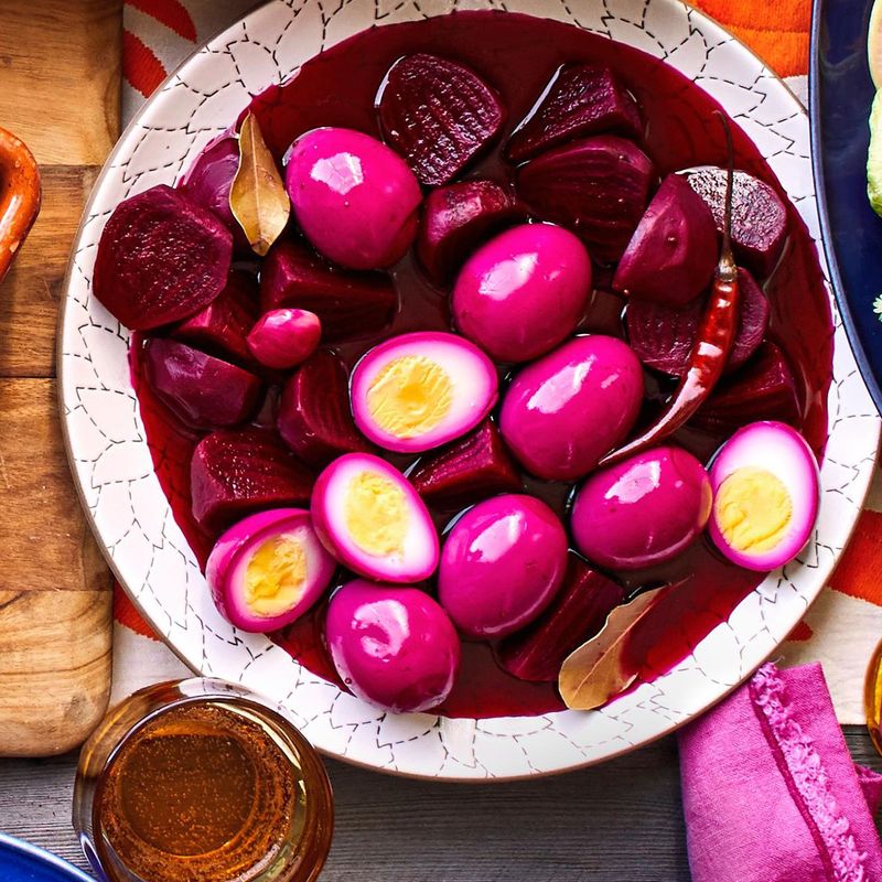 Pickled Eggs With Beets