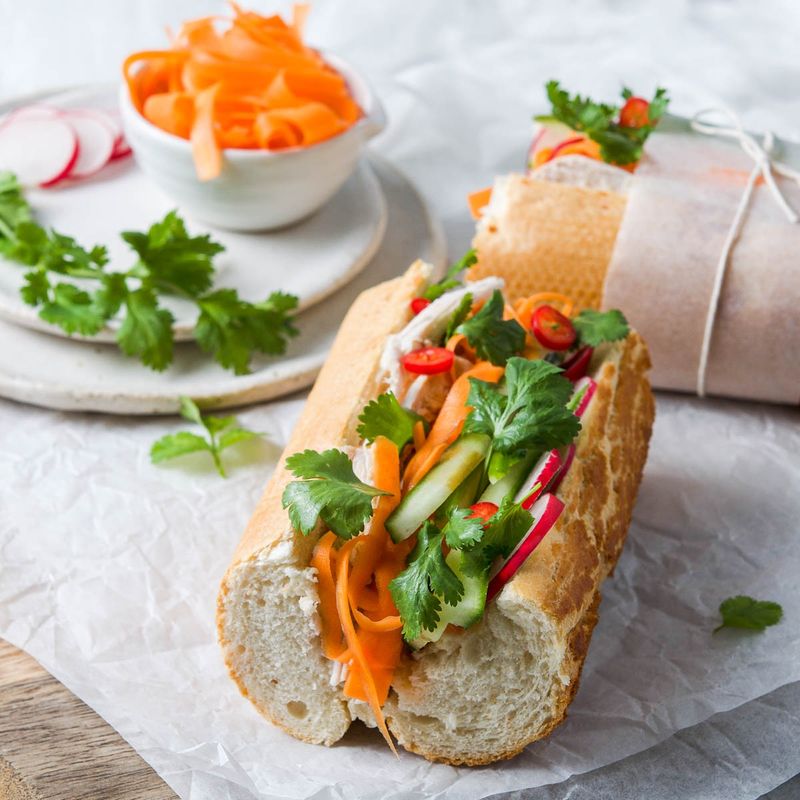 Turkey Banh Mi Sandwich