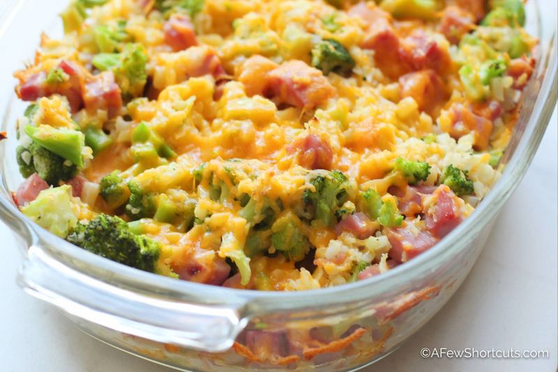 Broccoli Ham And Cheese Casserole