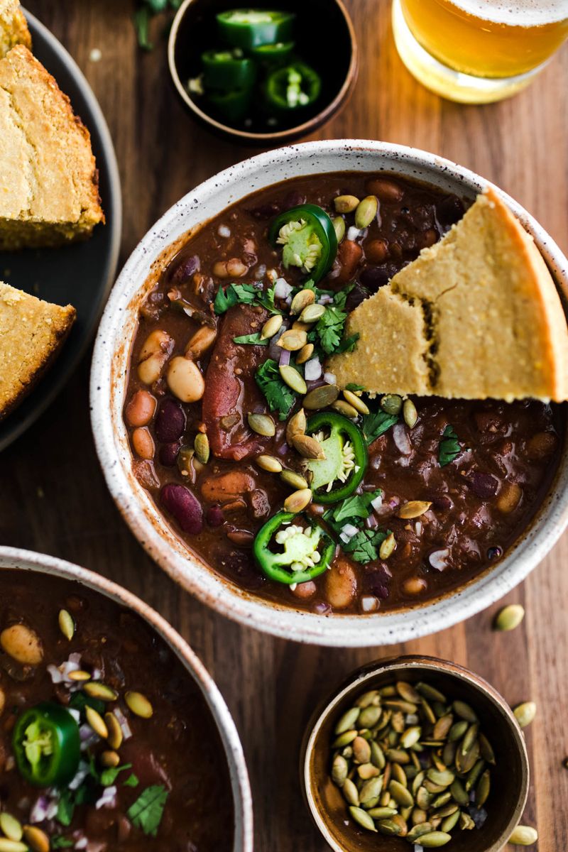 Vegan Chili With Cornbread